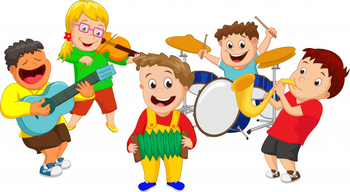 gruppo di bambini che suonano