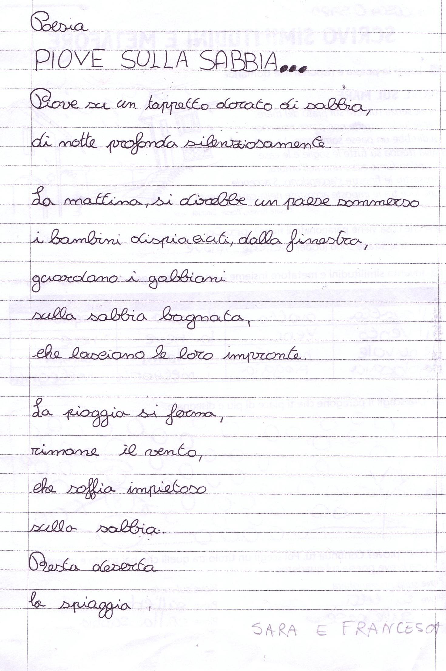 piove sulla sabbia